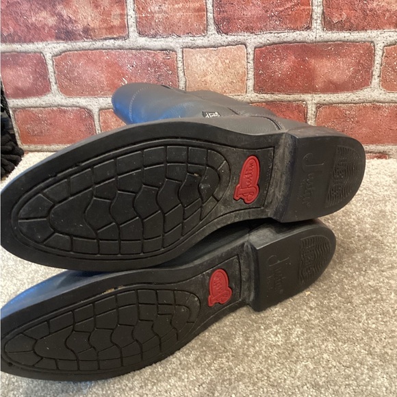 Justin Basics Men’s Classic Western Roper cowboy boots size 8.5 - Picture 5 of 6